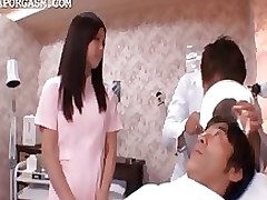 sweet oriental nurse caught clammy mmf amateur asian creampie fetish
